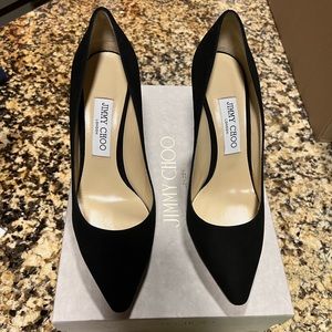 Jimmy Choo Romy 85 Black Suede